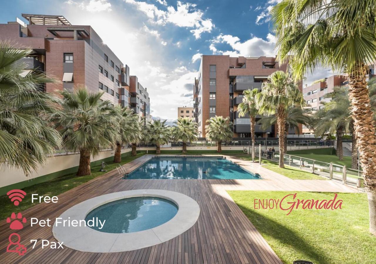 Enjoygranada Emir 3A - Piscina, Gym & Parking Lägenhet Exteriör bild